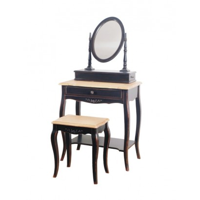 макияжный столик с  овальным зеркалом